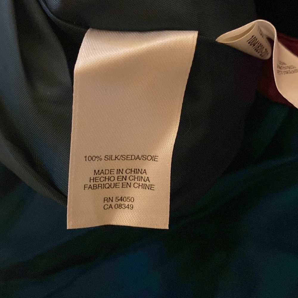 ❤️ 2 for $10 Nine West Pink/Blue Ombré Silk Skirt - Picture 5 of 6